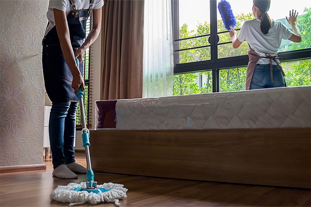 vacant villa cleaning